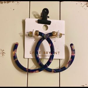 Tortoise Shell Hoop Earrings